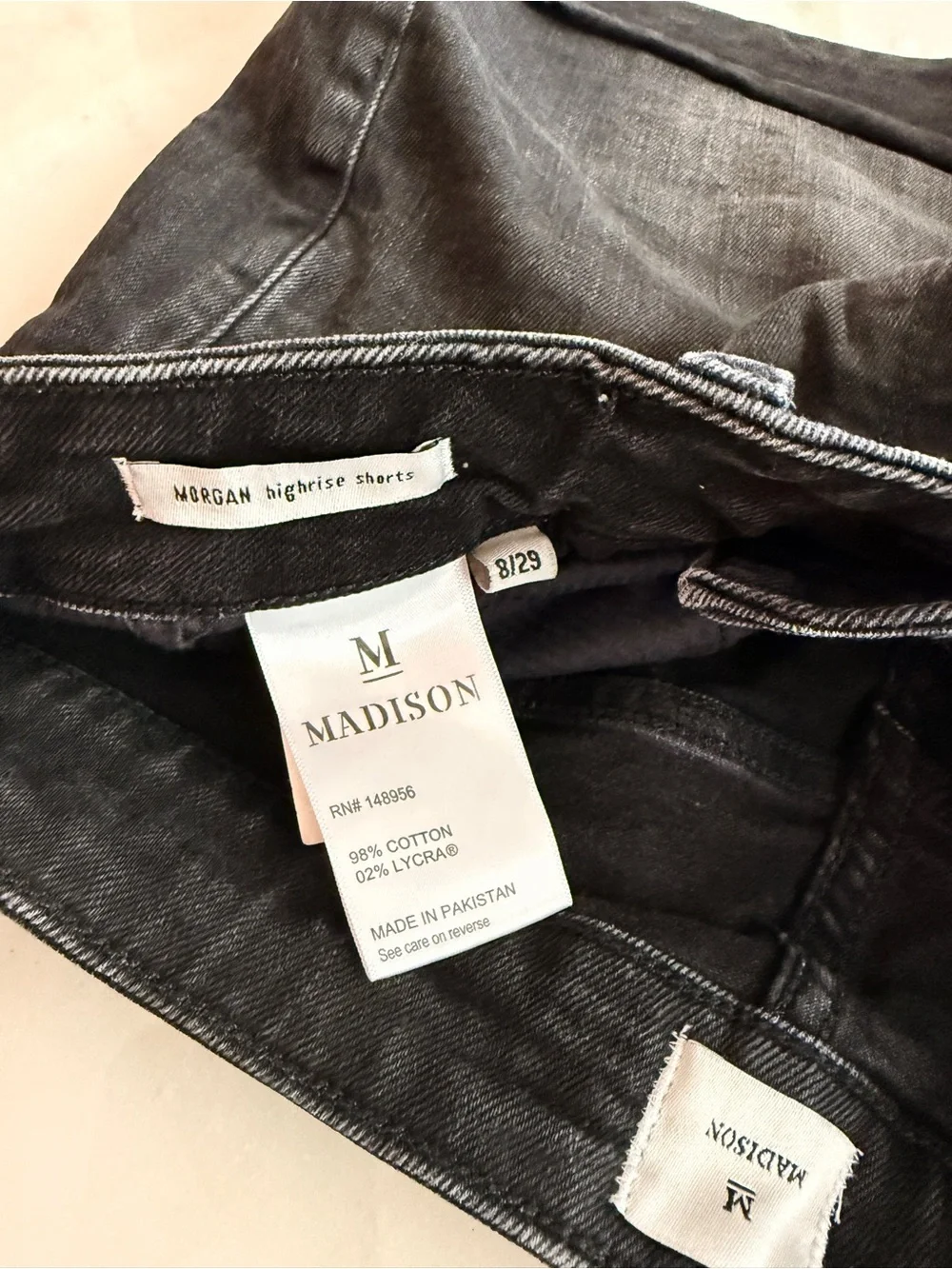 Madison Black Women's Denim Shorts
