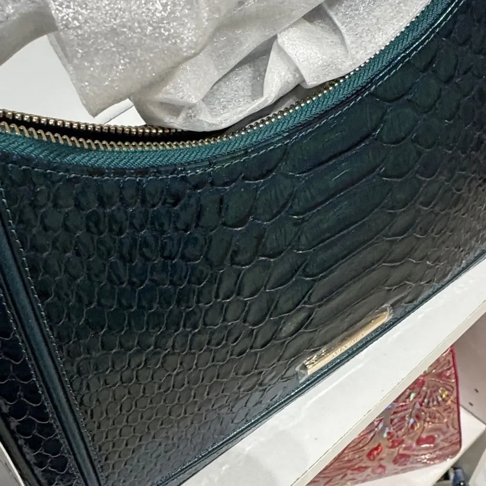Elegant Brahmin Esme in evergreen kalopsia Blue Textured Women's Bag