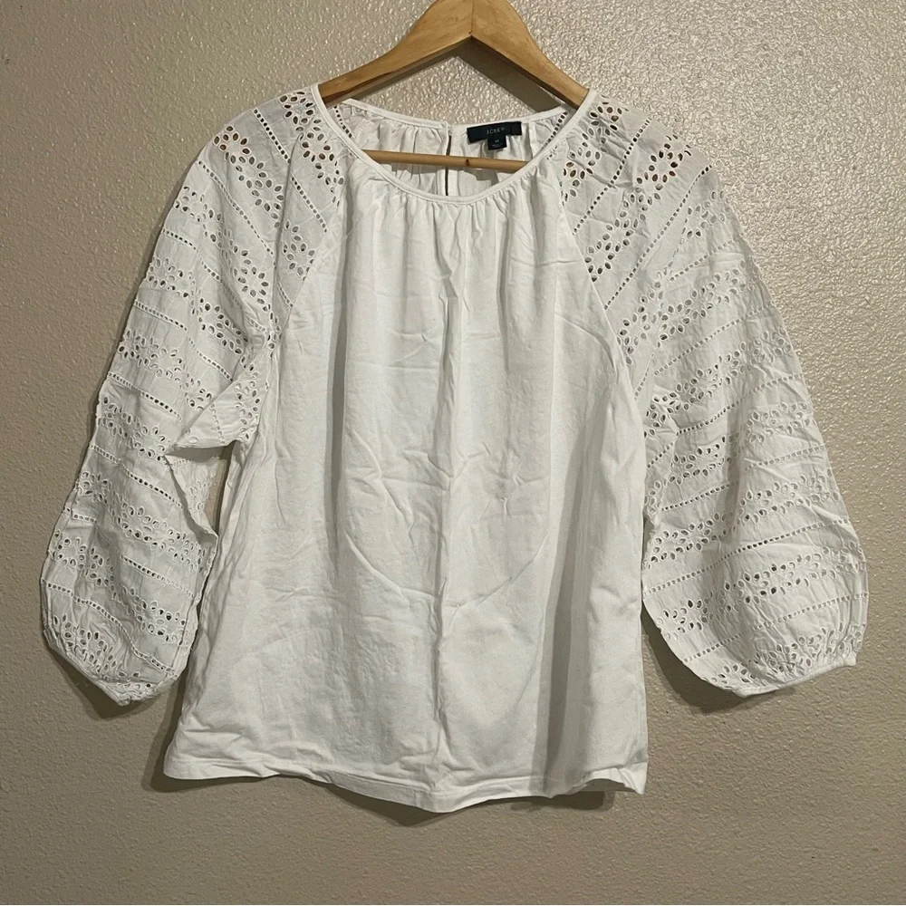 J.‎ Crew Classic White Cotton Top