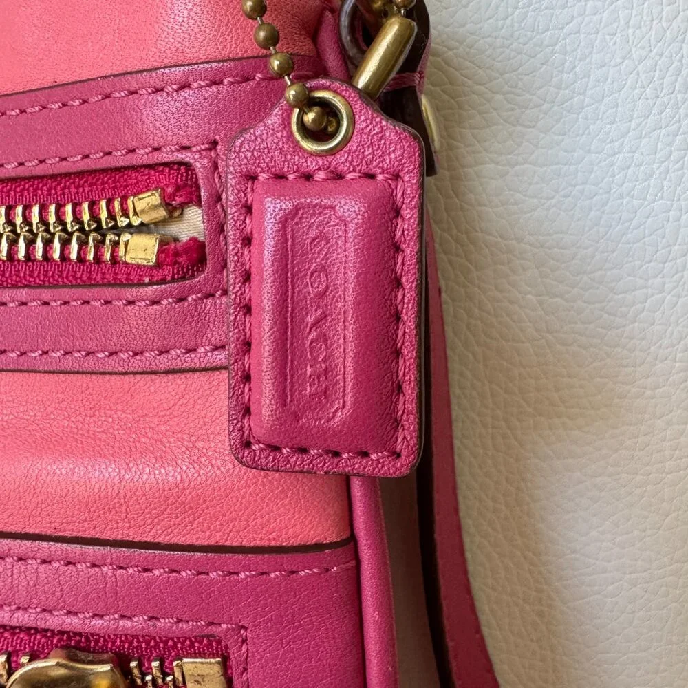 Coach Madison Leather Small Swingpack Crossbody – Pink Colorblock