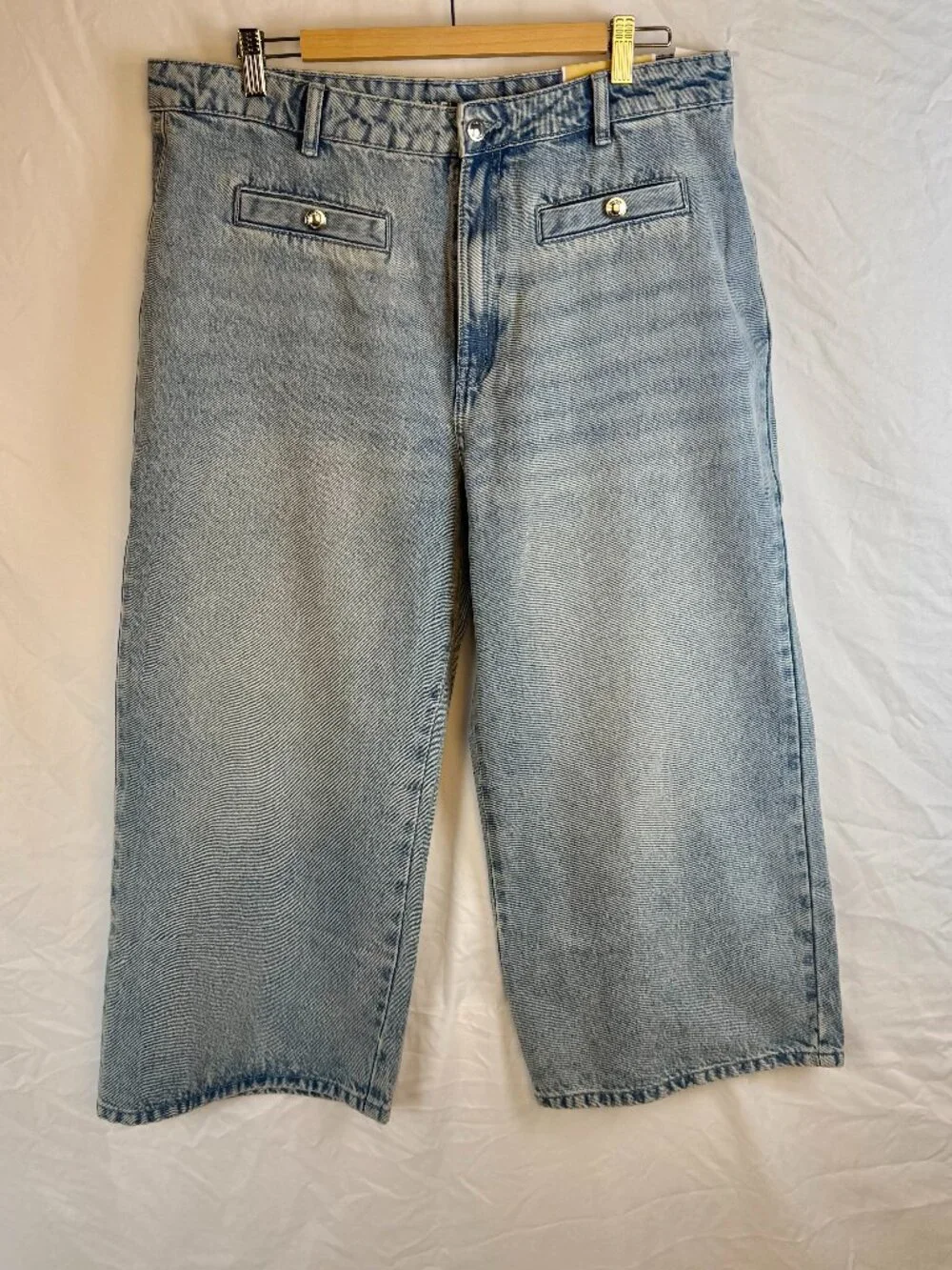 MSRP $110 - MICHAEL KORS Women's Size 16 Selma Crop Wide Leg High Rise Jeans