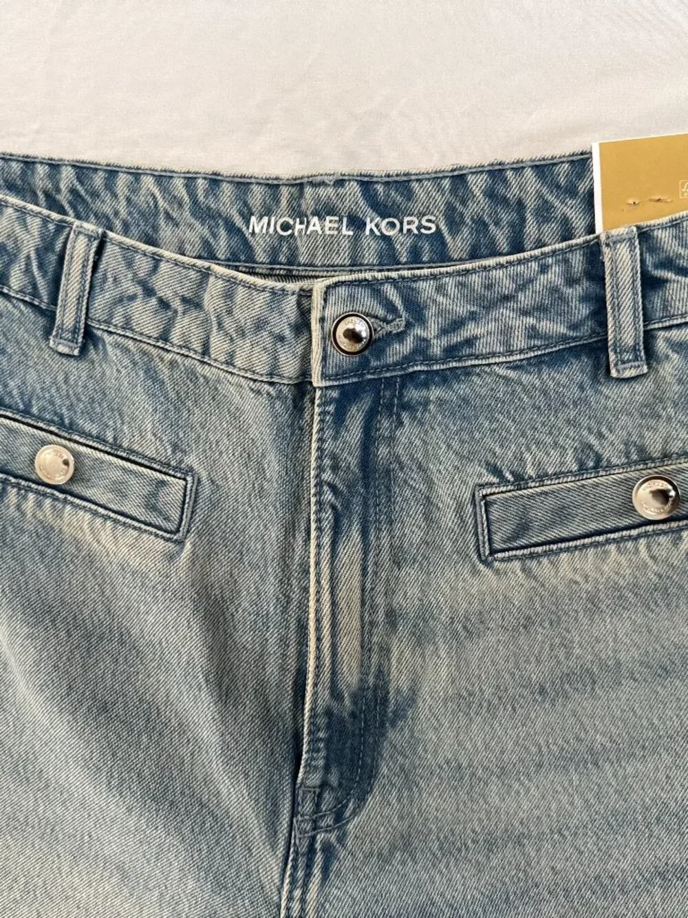 MSRP $110 - MICHAEL KORS Women's Size 16 Selma Crop Wide Leg High Rise Jeans