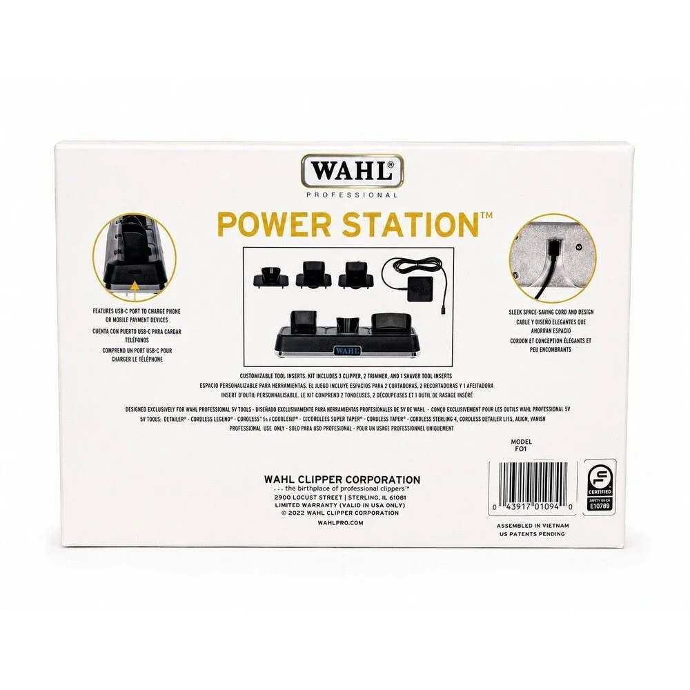 Wahl Professional Power Charging Station Professional Barbers & Stylists 3023291