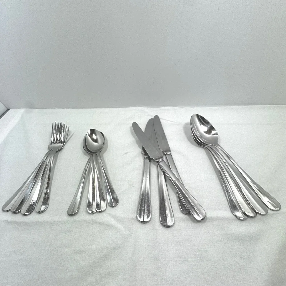 Cambridge SS Annapolis Flatware Set 16pc Teardrop Handle