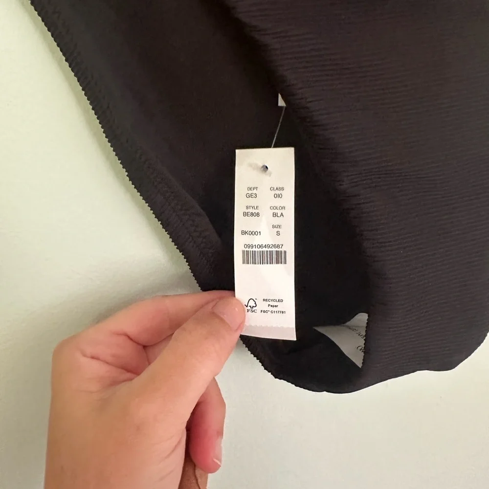 NWT Jcrew ribbed Black Textured Women's Swim Bottom