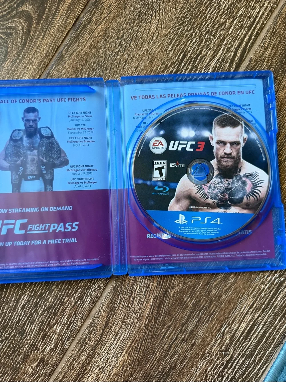 Sony PS4 UFC 3 Video Game - Black, White, Blue