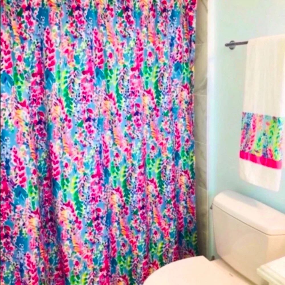 NEW Catch The Wave Waterproof Shower Curtain