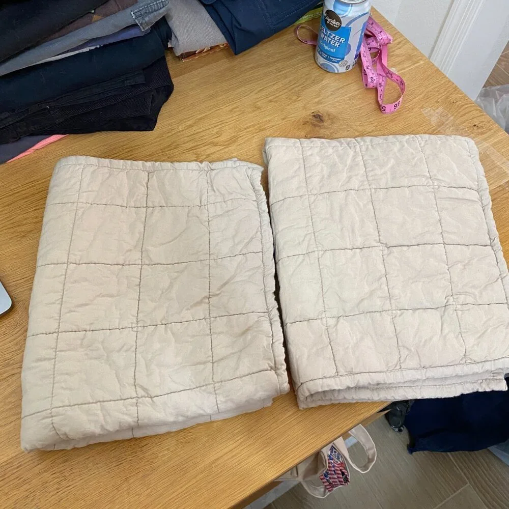 Crate & Barrel Set of 2 Mellow Standard Shams in 