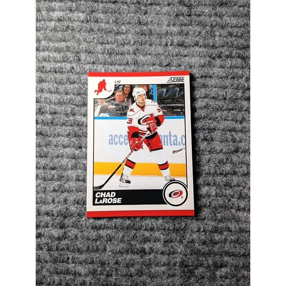 Score 2010 Carolina Hurricanes Chad LaRose Hockey Card #116