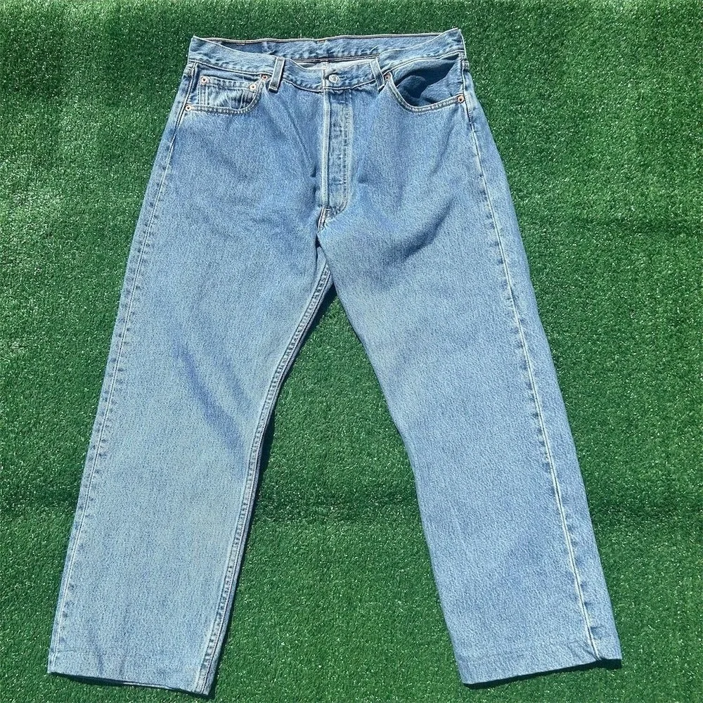 Vintage‎ Levi's 501 Men's Blue Straight Jeans Size 33x25 Made in USA