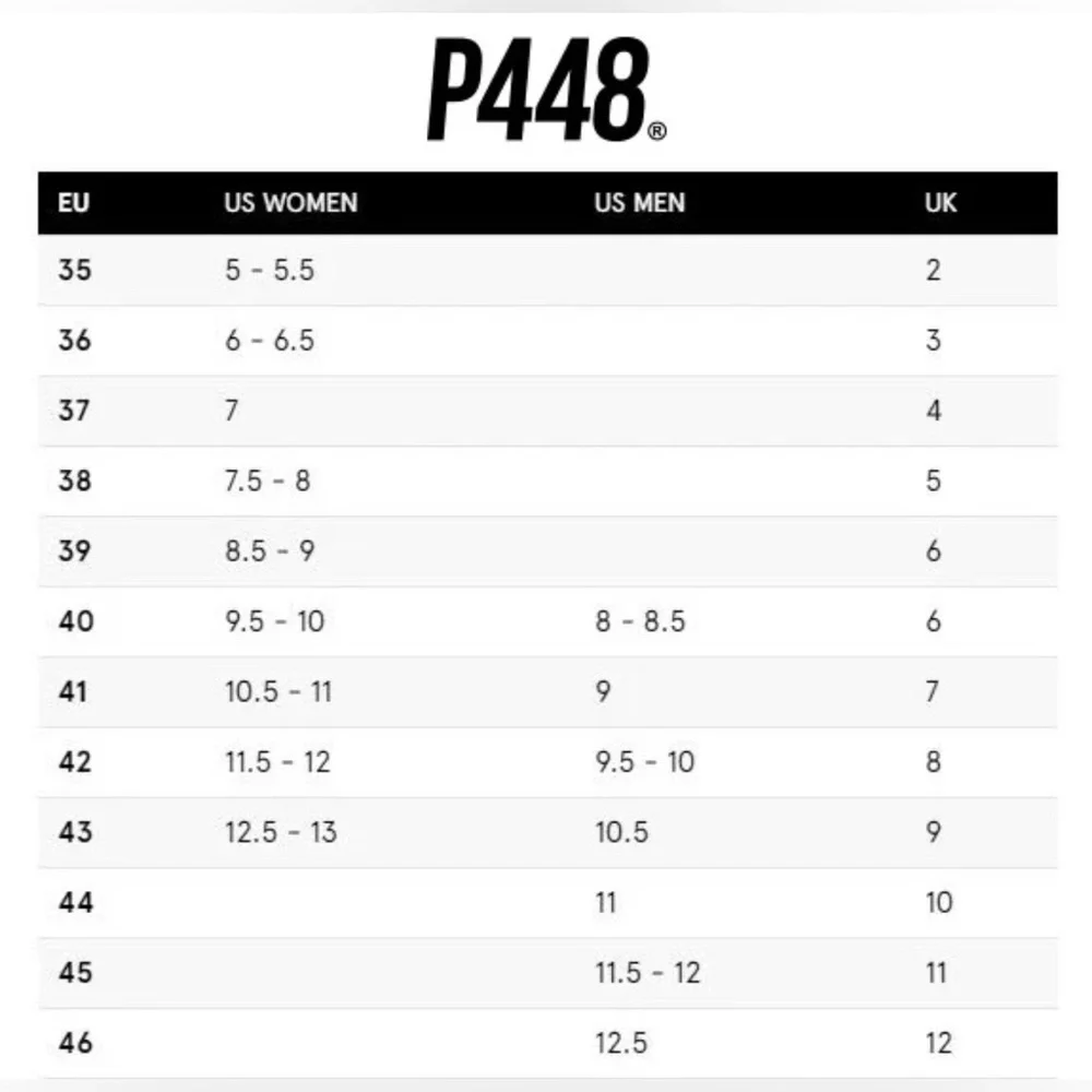 P448 women size