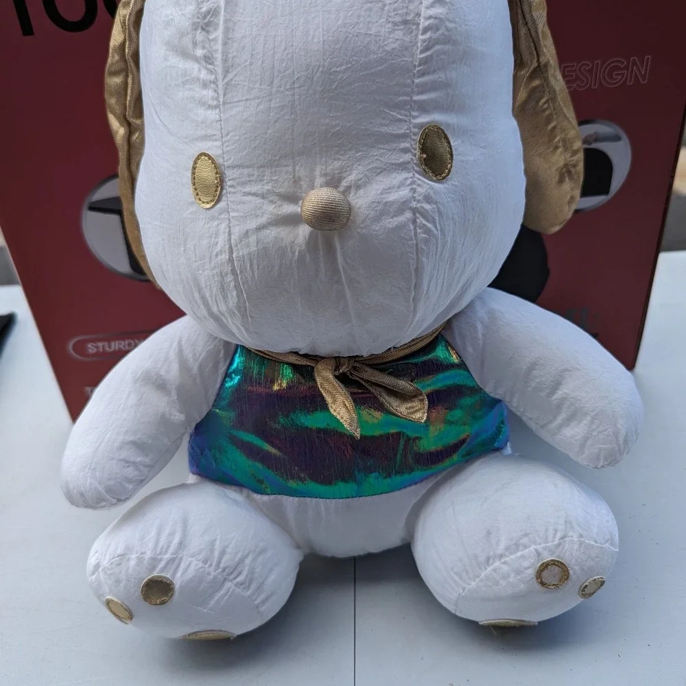 Vintage Rare Sanrio Pochacco Nylon Metallic‎ Plush,