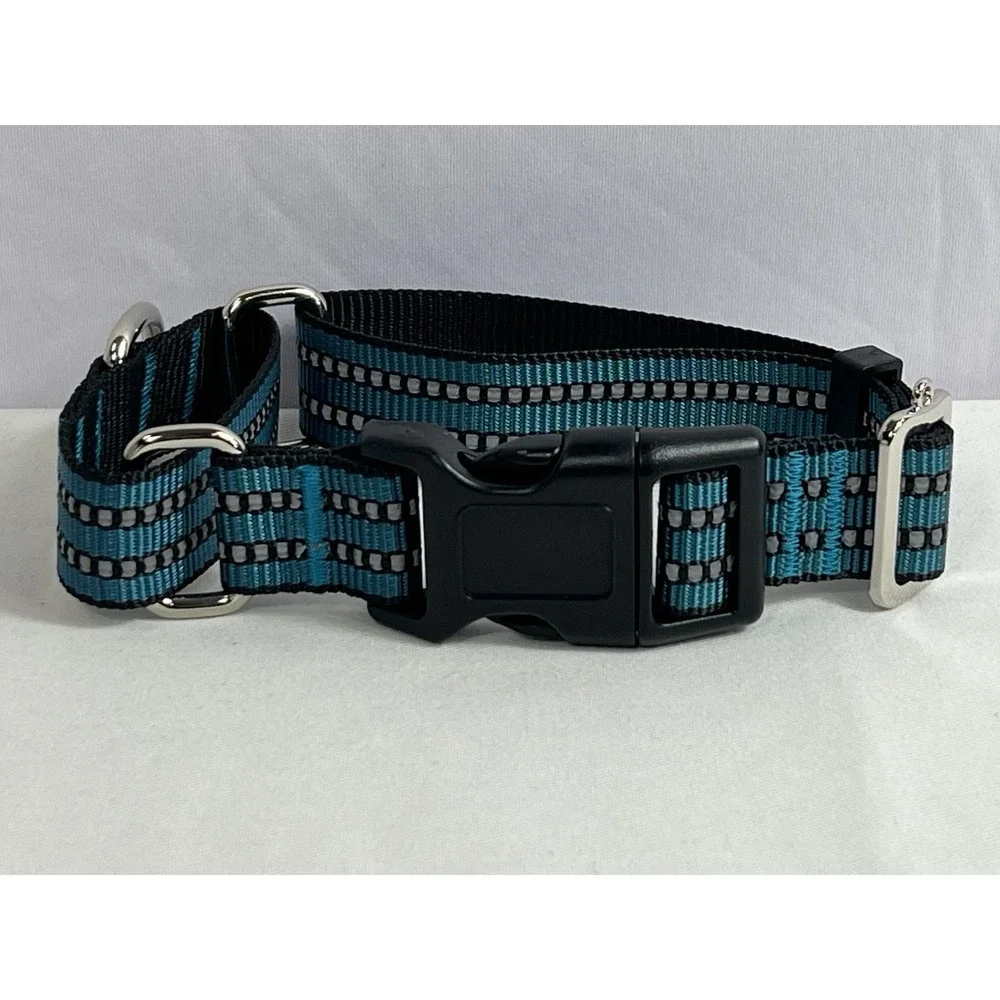 Martingale Dog Collar , Adjustable Nylon Reflective Collar‎ With Quick Release M