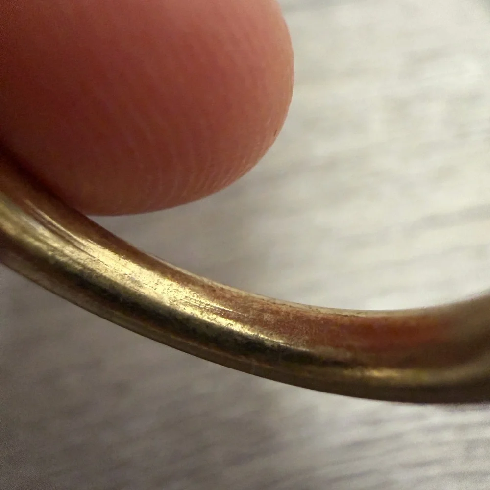 Gold‎ Tone and Black Ring