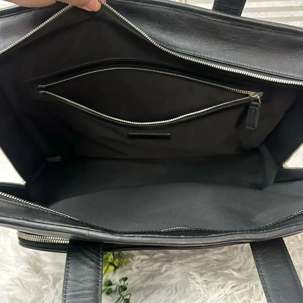 Levenger black leather