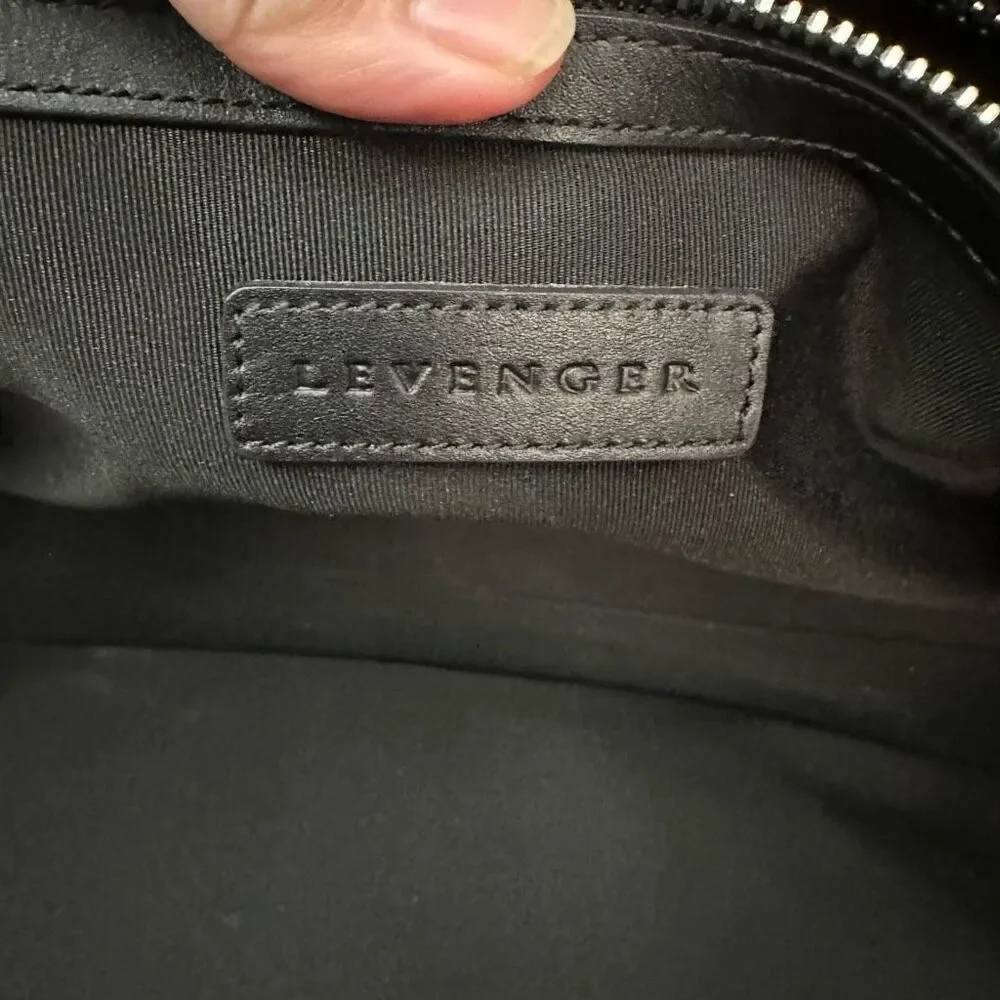 Levenger black leather
