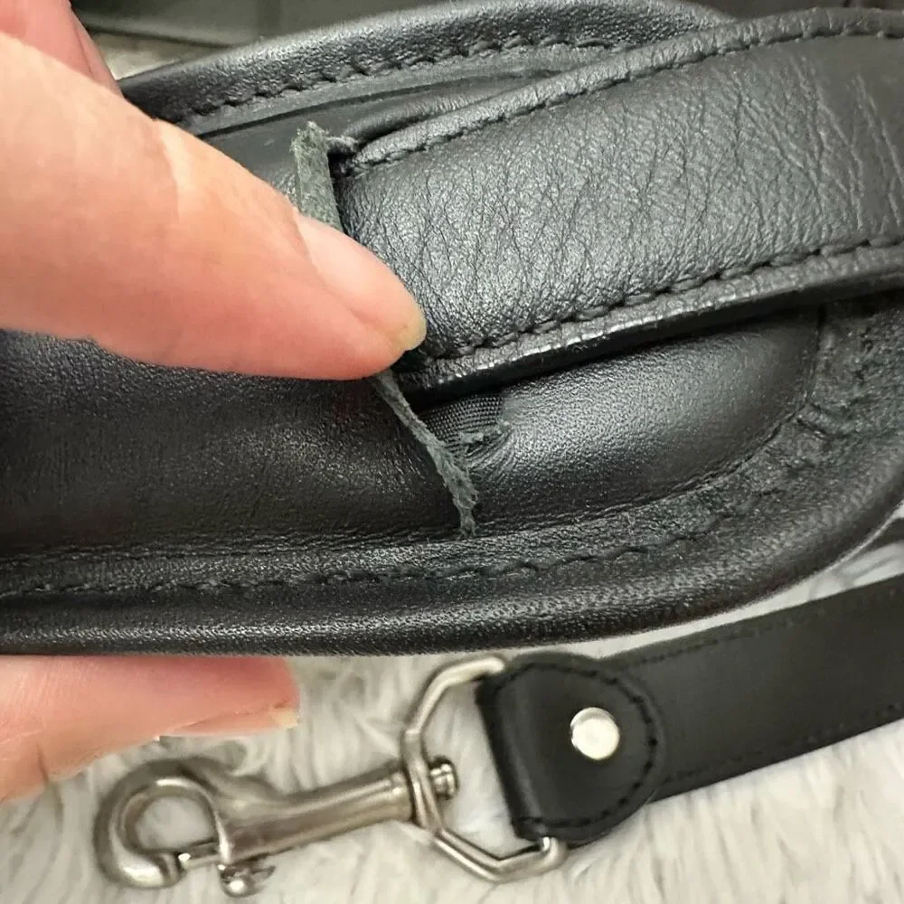 Levenger black leather
