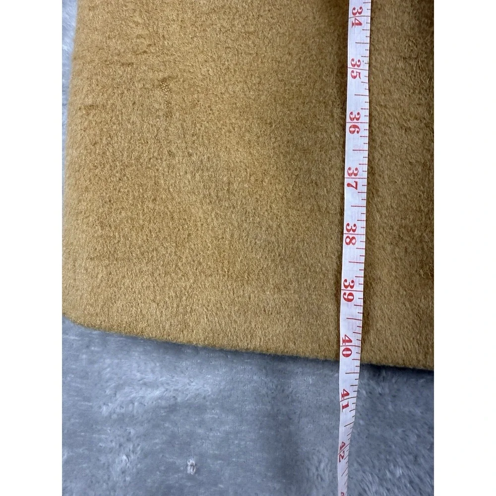 Varsity Town Clothes ‎ ORIENTAL CASHMERE Overcoat Top Coat 46R Golden Brown VTG