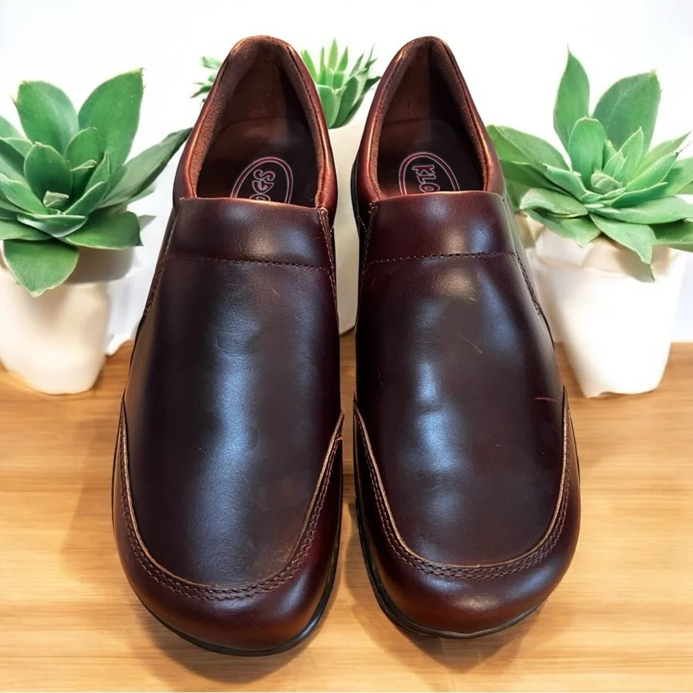 Klogs Arbor Mahogany Smooth Loafers Sz 9.5‎ Medium Comfort on the Job Non-slip.