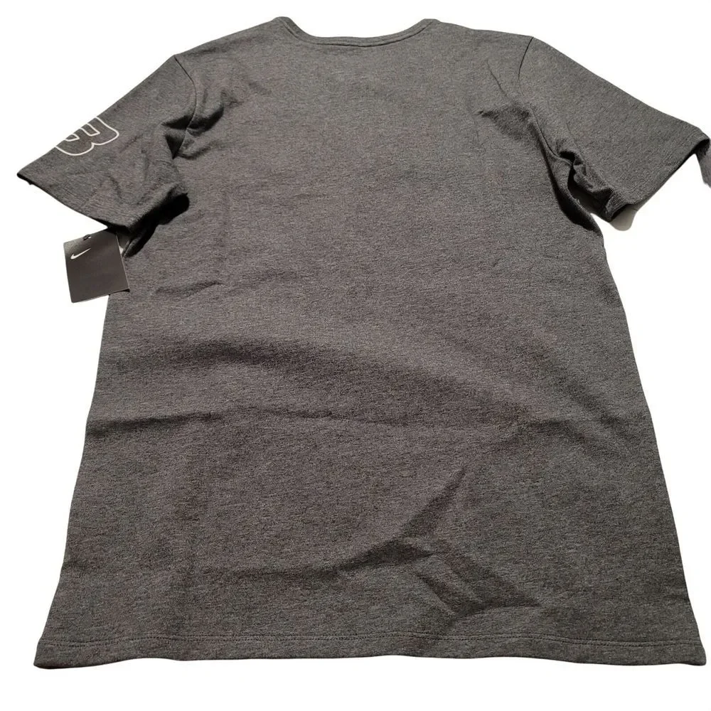 Nike Mens Boise State Bronco Grey Tee Swoosh Medium