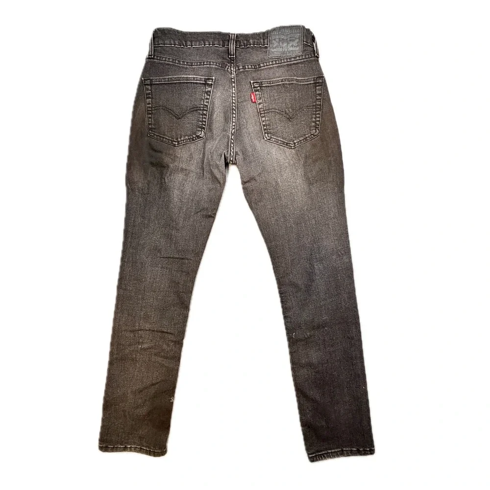 Levis 511 Slim Fit Jeans Mens 30x32 Faded Black Denim 04511-3096 WaterLess