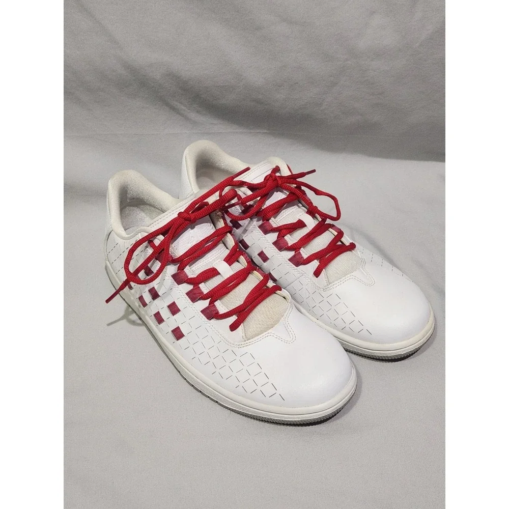 Nike Air Jordan Illusion Low White Red Checkered Sneakers 10 Mens 705146-104‎
