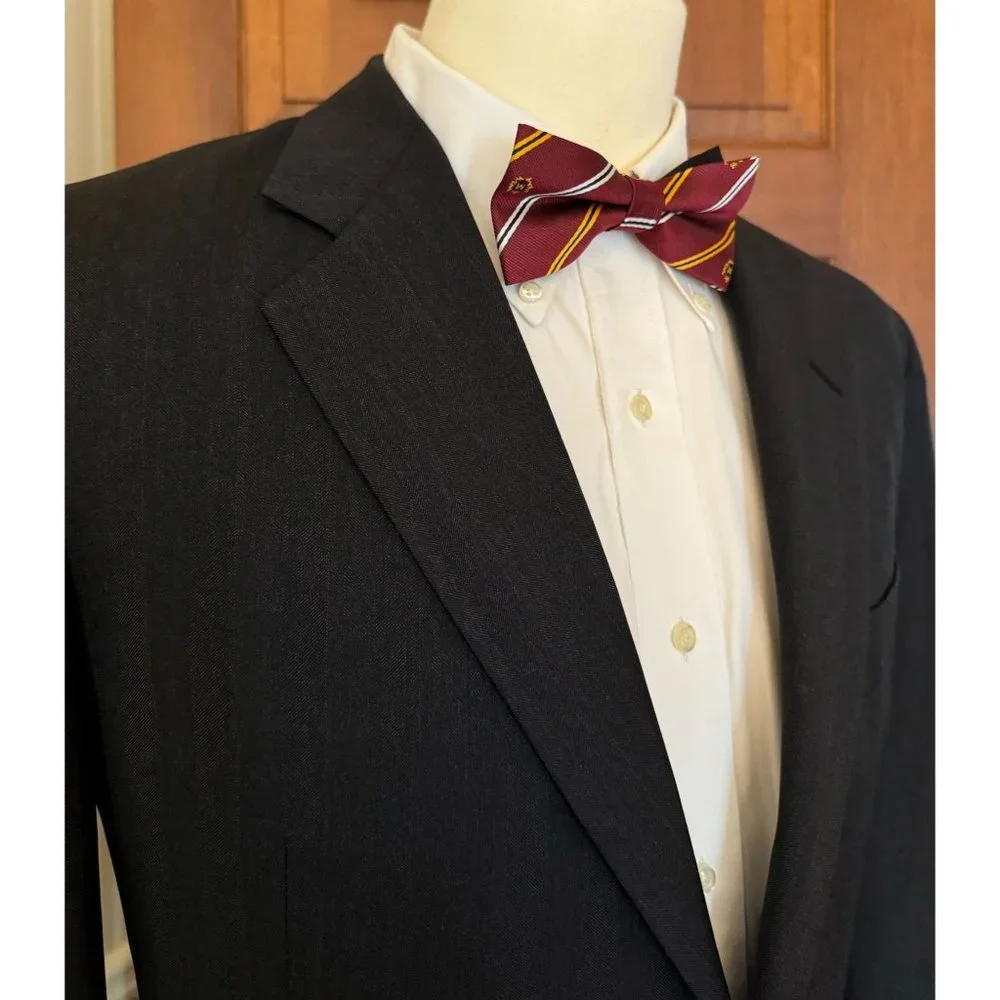 VTG Hickey Freeman Loro Piana Wool Sport Coat Men 41S‎ Herringbone Jacket Blazer