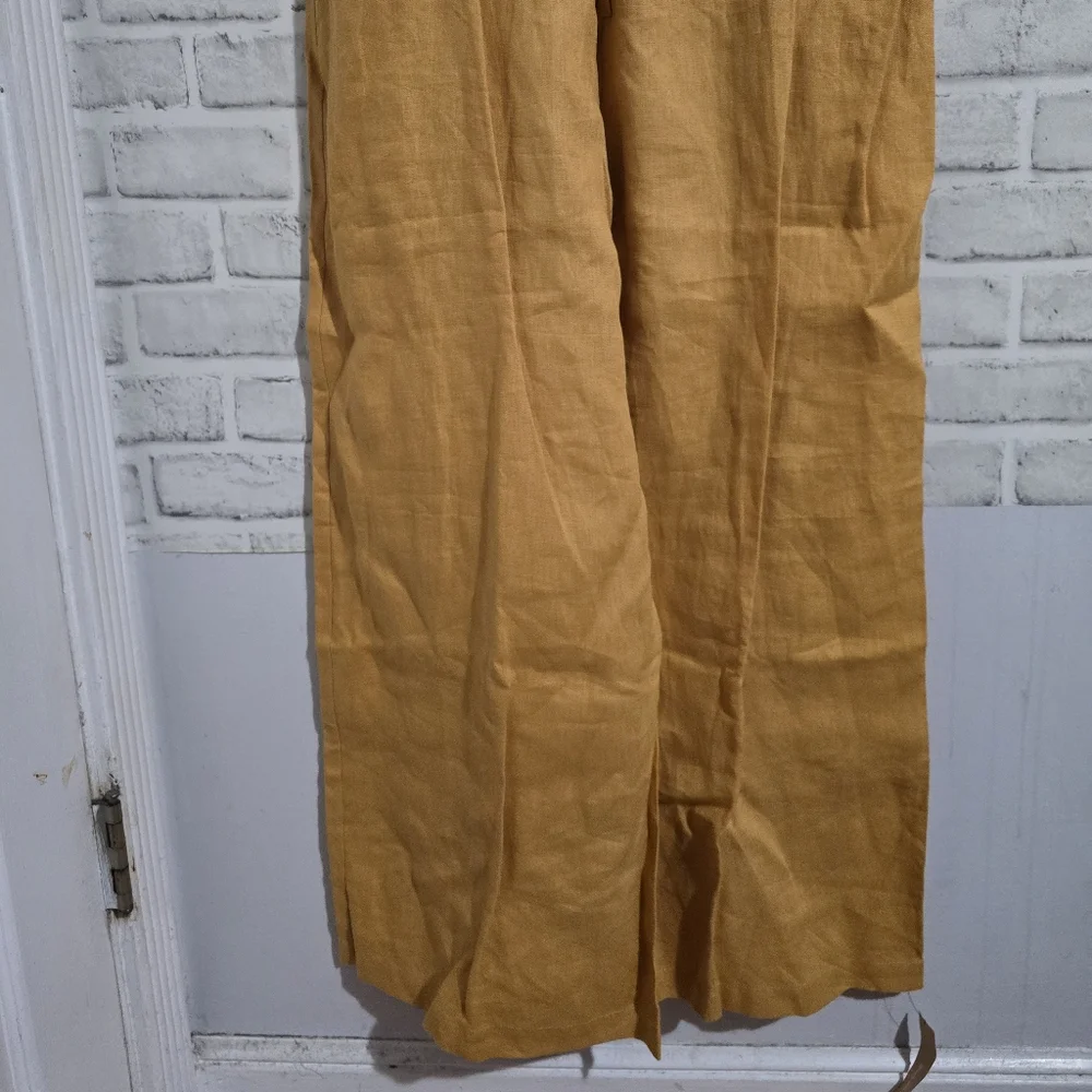 NEW Reformation‎ Tyler Jumpsuit Ochre Mustard Yellow size 12