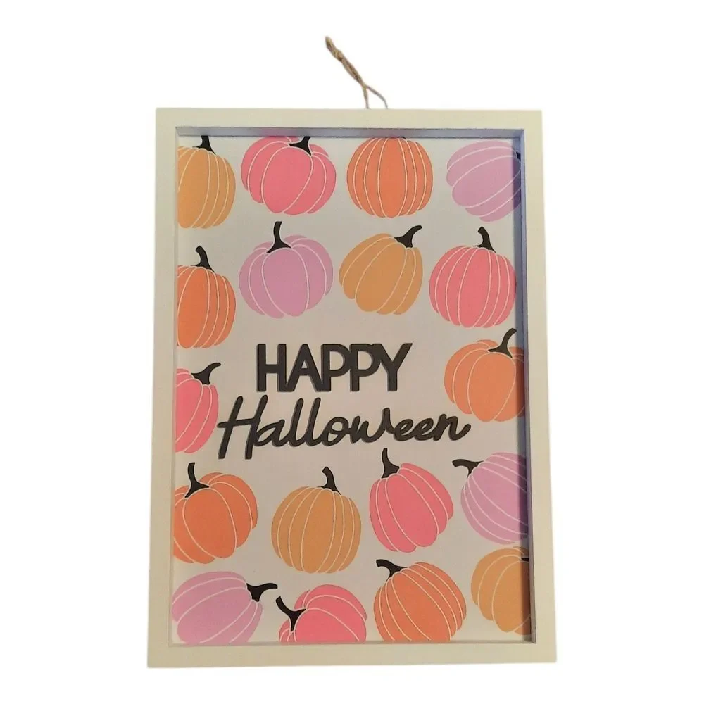Festive Halloween Pumpkin Wall Decor