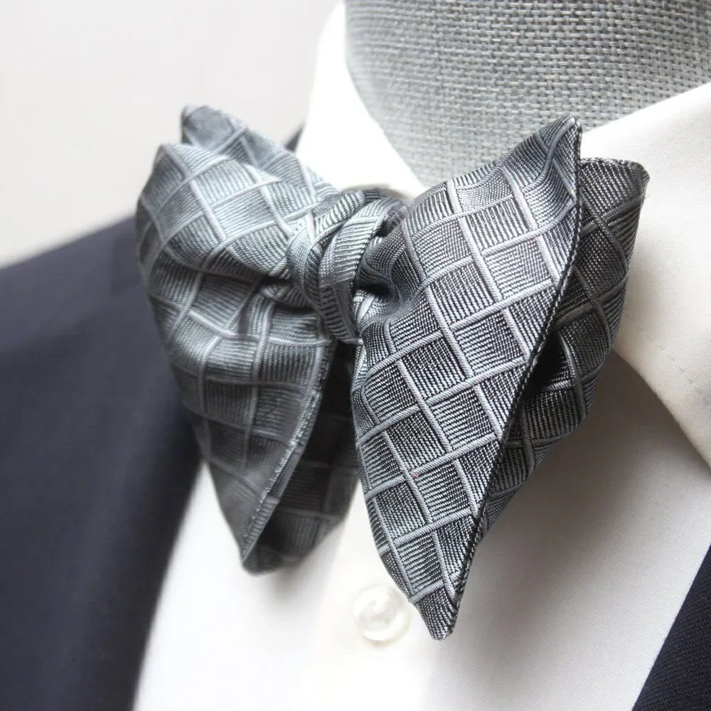 Men's Self tied Bow Tie Silk Bowtie big‎ bow tie Butterfly Bow tie S566