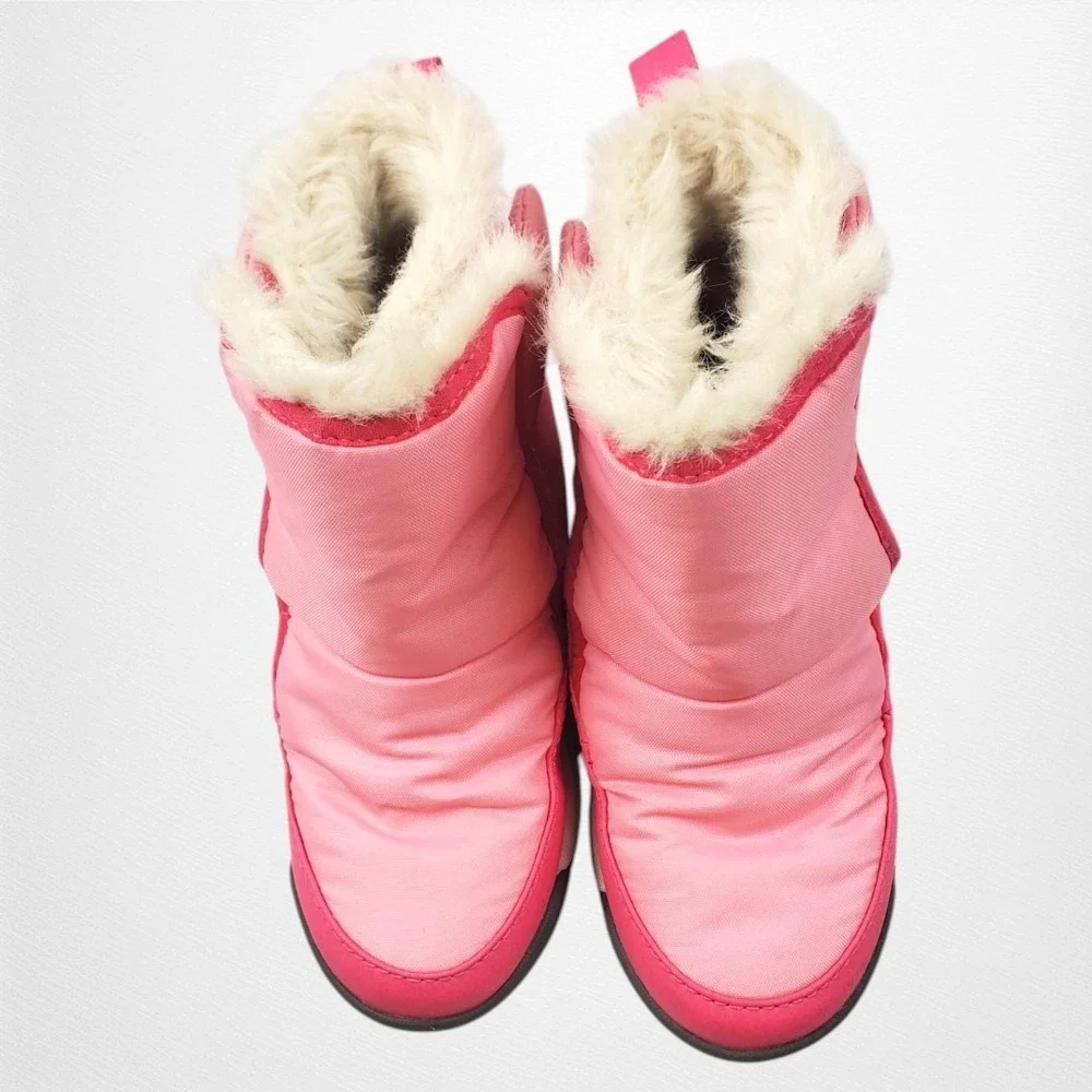 SOREL Whitney II Plus Toddler Pink Waterproof Insulated Snow Boots Size 12