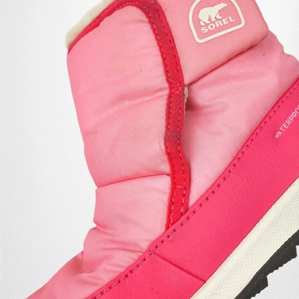 SOREL Whitney II Plus Toddler Pink Waterproof Insulated Snow Boots Size 12