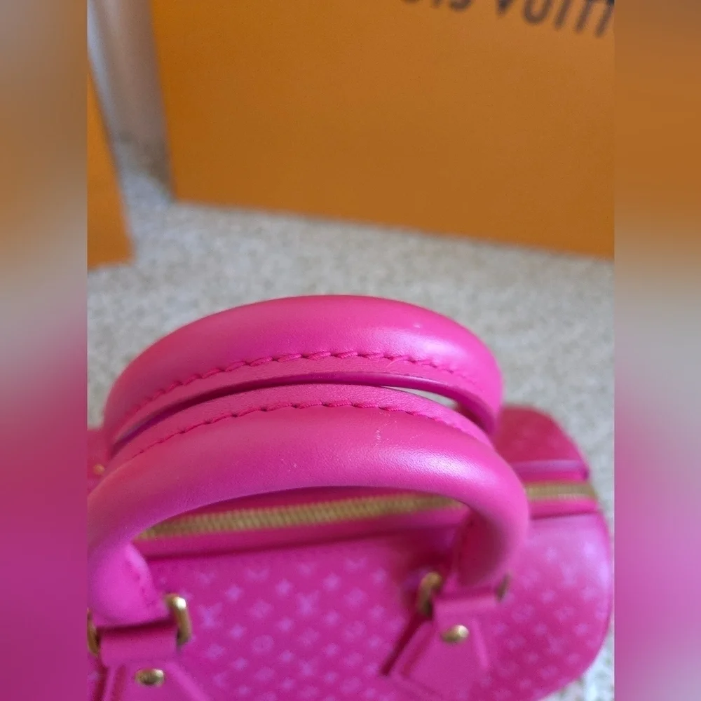 Louis Vuitton Nanogram Speedy Bandouliere 20 – Hot Pink, Ultra Rare, Full Set