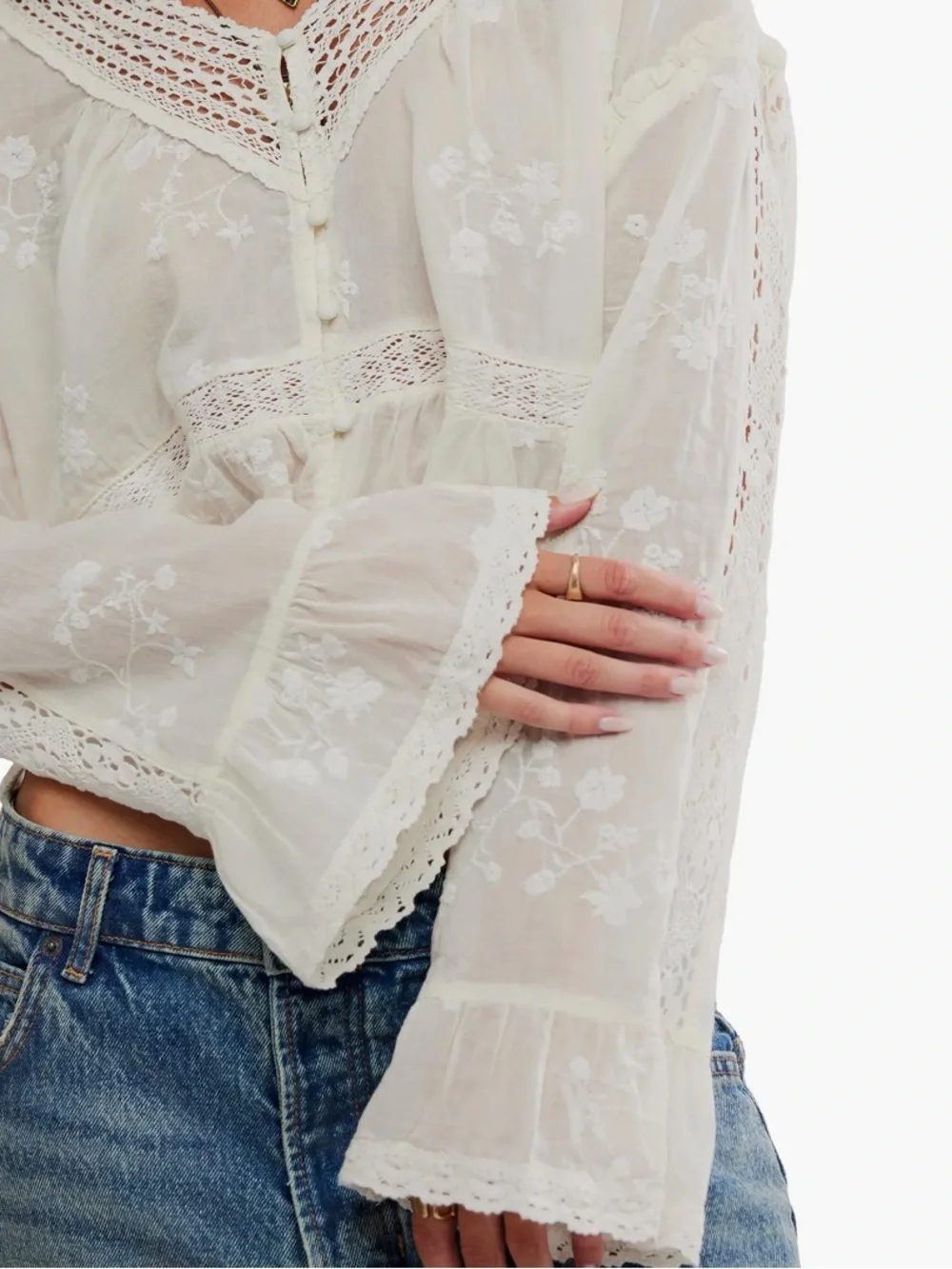 Free People artisanal lace