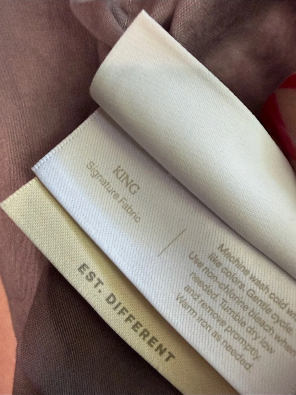 Boll & Branch signature hemmed