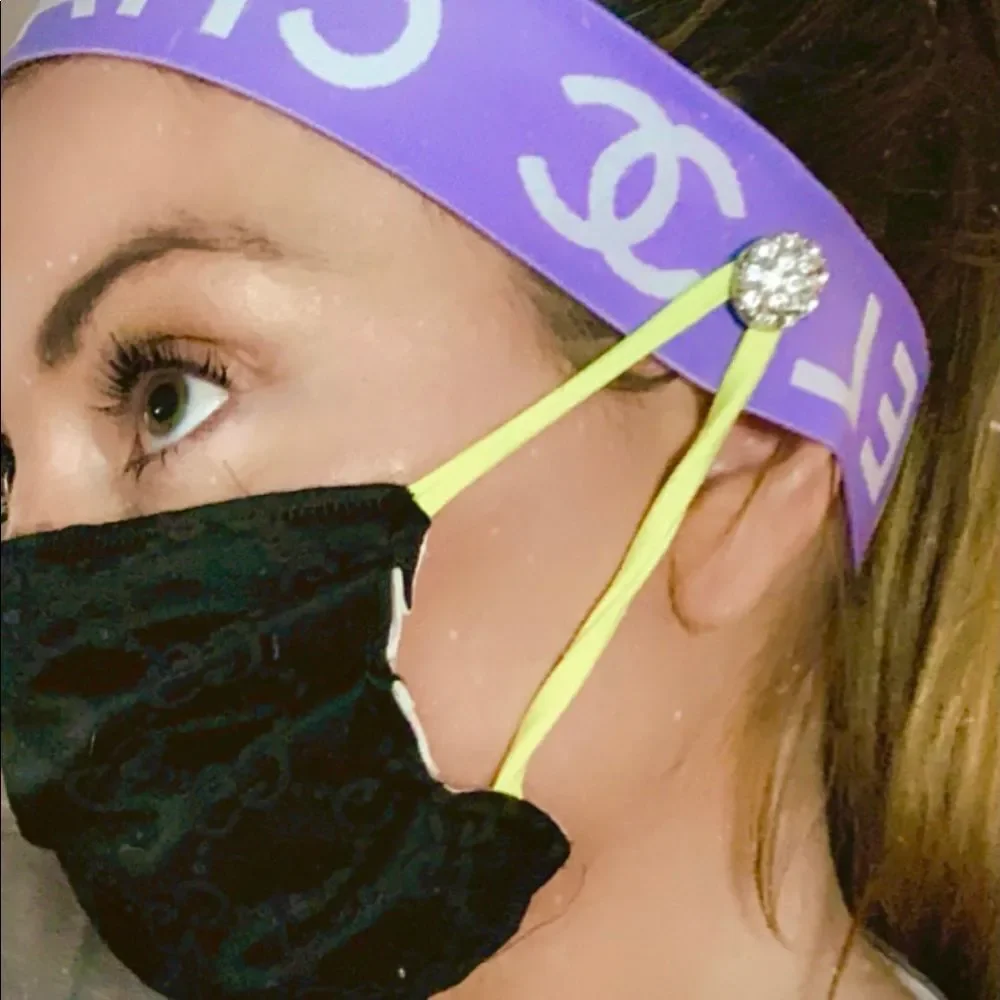 Headbands w/ Vintage Buttons For Mask Ear Loops