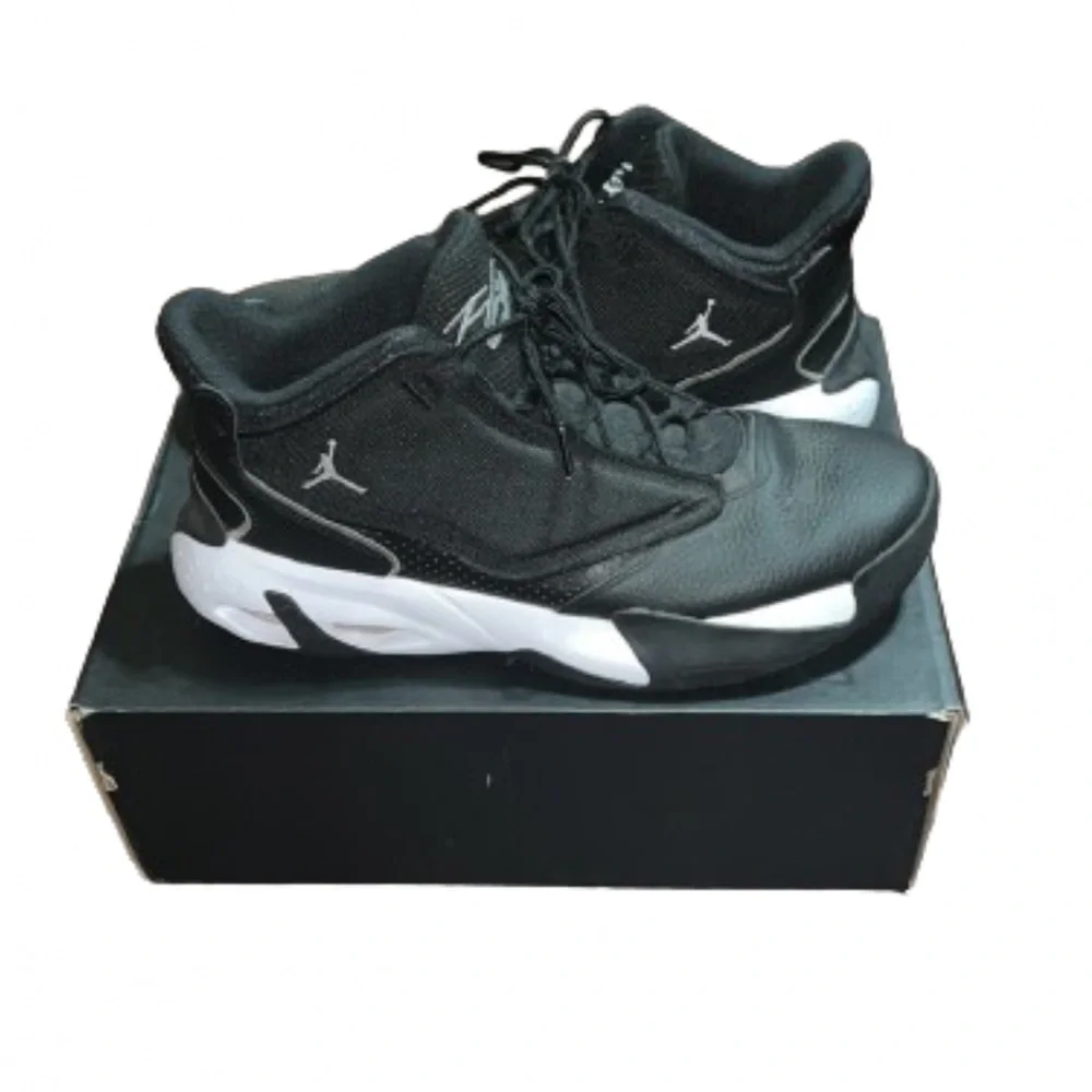 Nike Air Jordan Flight Max Aura 4 Black Metallic Streetwear Sneakers Size 13