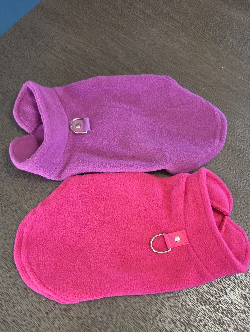 Small Hot Pink & Magenta Fleece Dog Sweaters Vest Harness