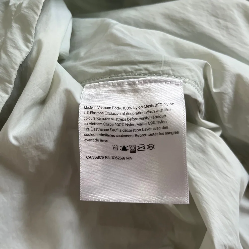 Lululemon Hood Lite Packable Jacket Island Mist Women 8 Glyde Active Lightweight