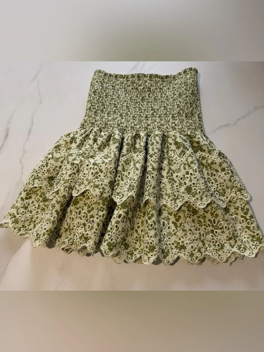 Fandy Lokar Elastic Waist Printed Slim  Skirts Women Fashion