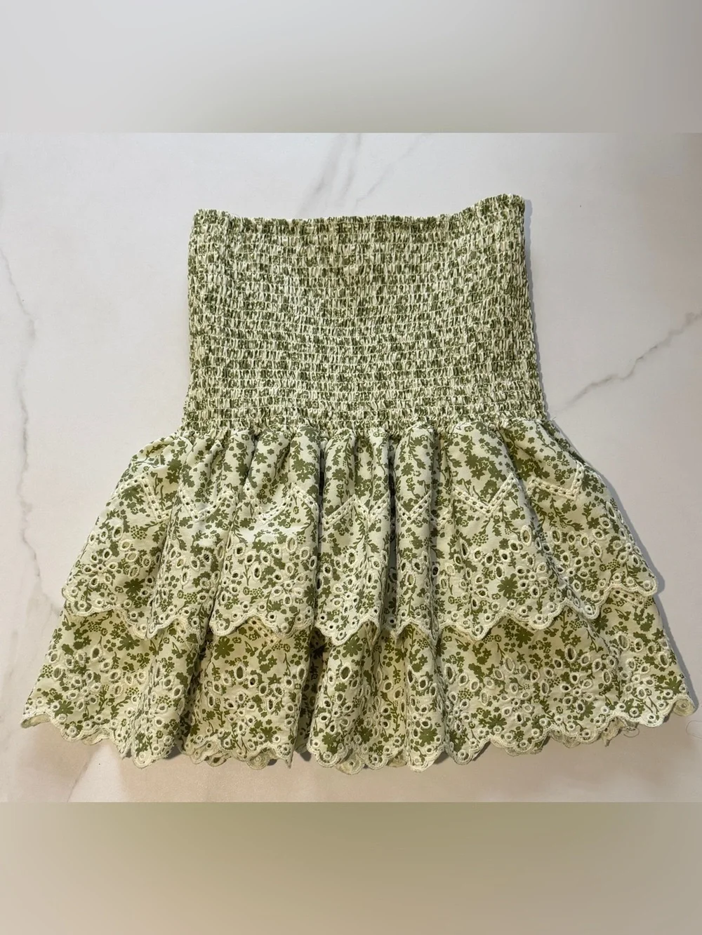 Fandy Lokar Elastic Waist Printed Slim  Skirts Women Fashion