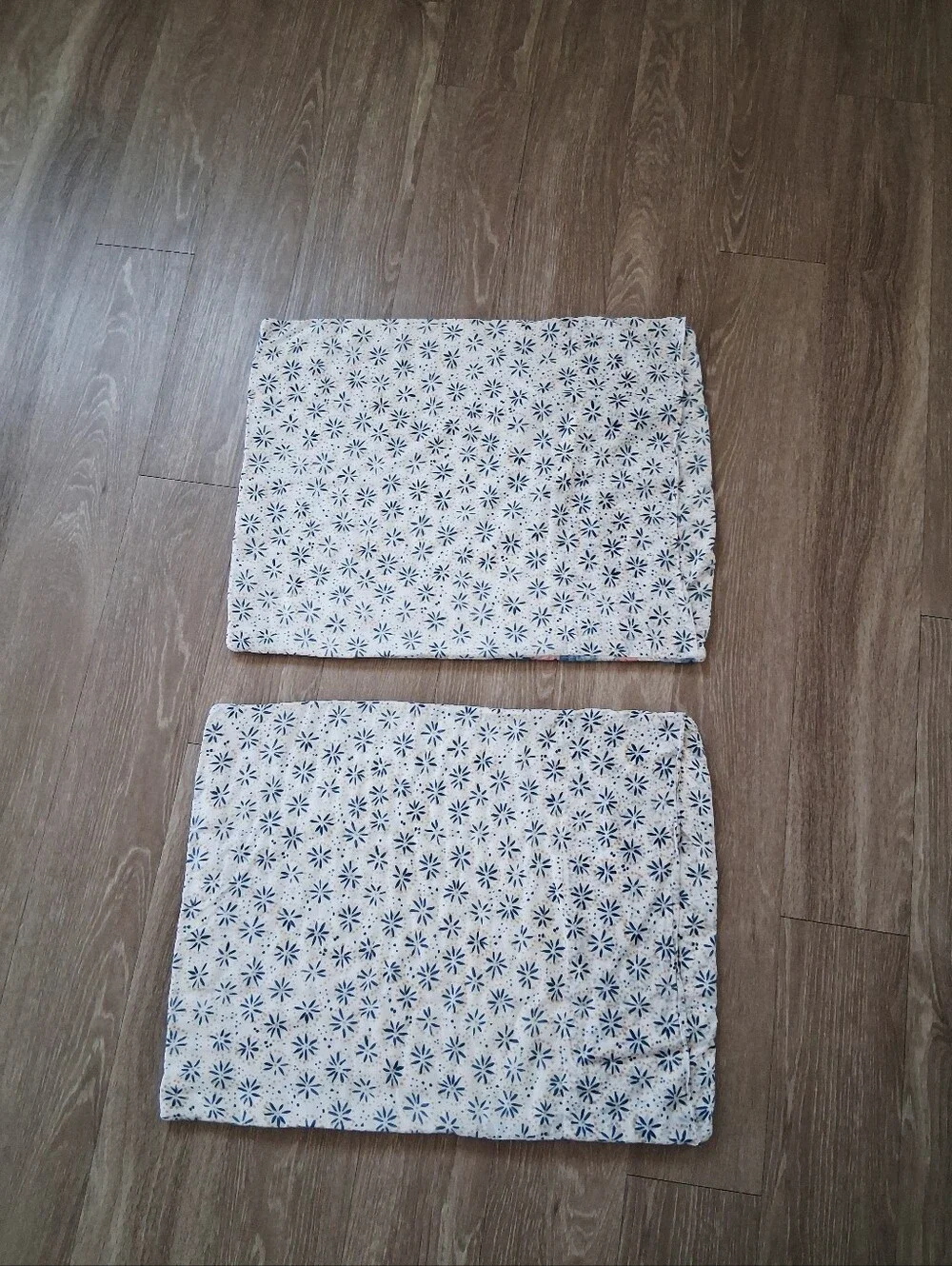 Anthropologie Rosalind Print Cotton Voile Quilted Shams