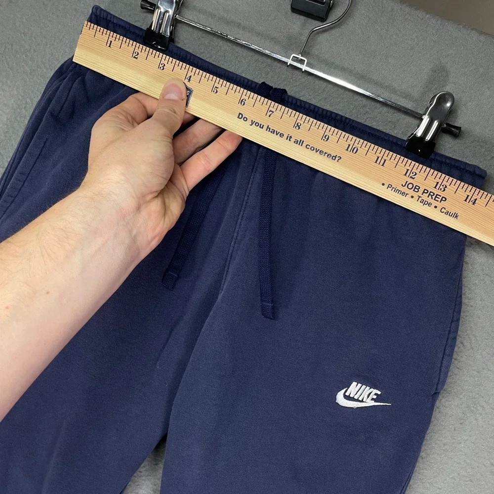 Nike Club Fleece Jogger Sweatpants Mens Medium Blue BV2737-410 Logo 28x28