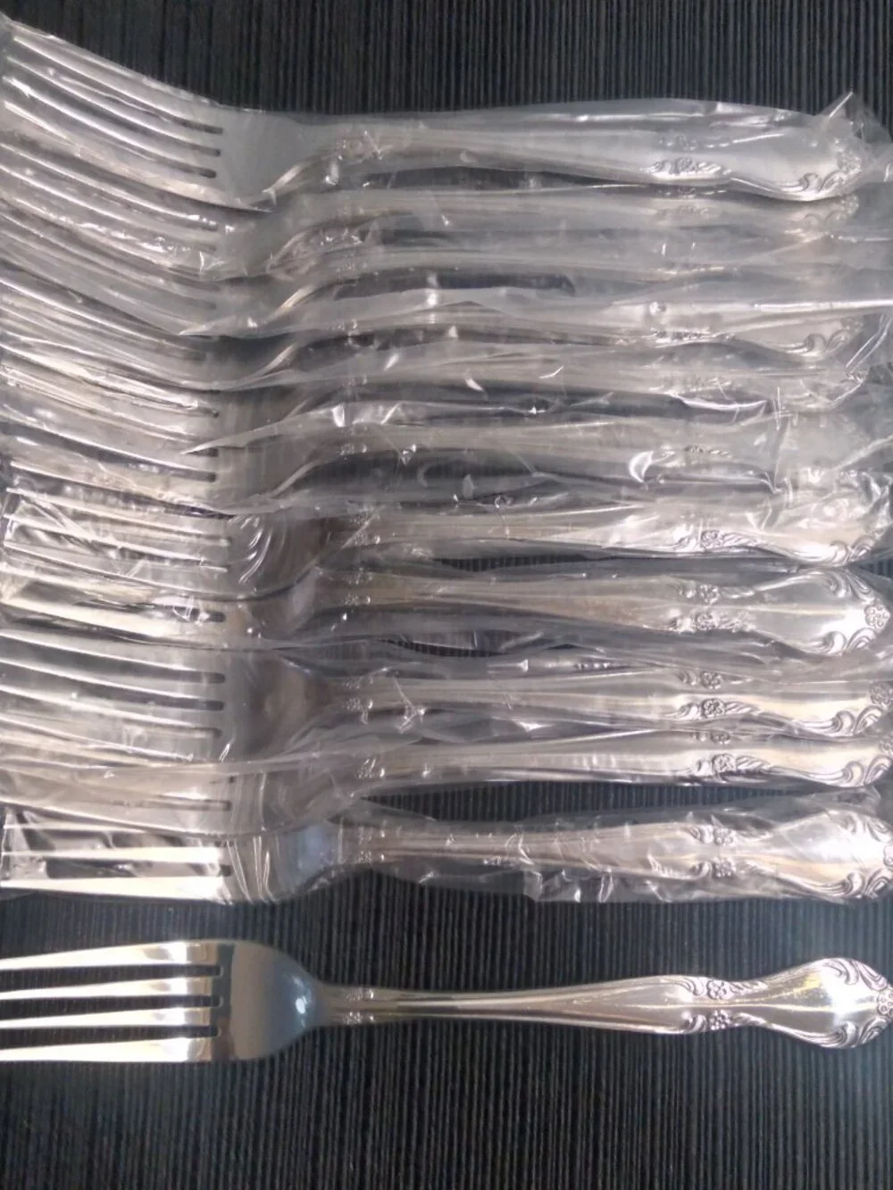 Vtg NOS Serco stainless Box of 12 Dinner Forks