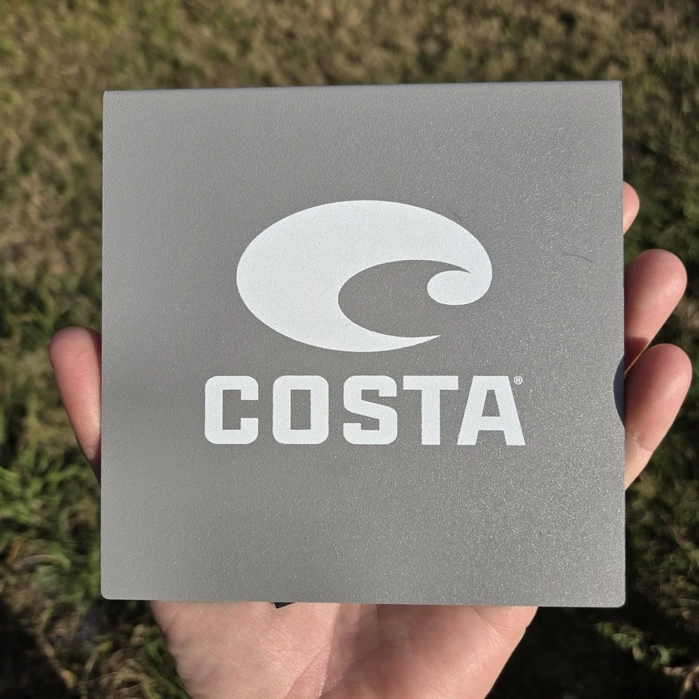 NEW‎ Costa Store Authentic Promo Retail Display Sign Metal Endcap Y2k RARE