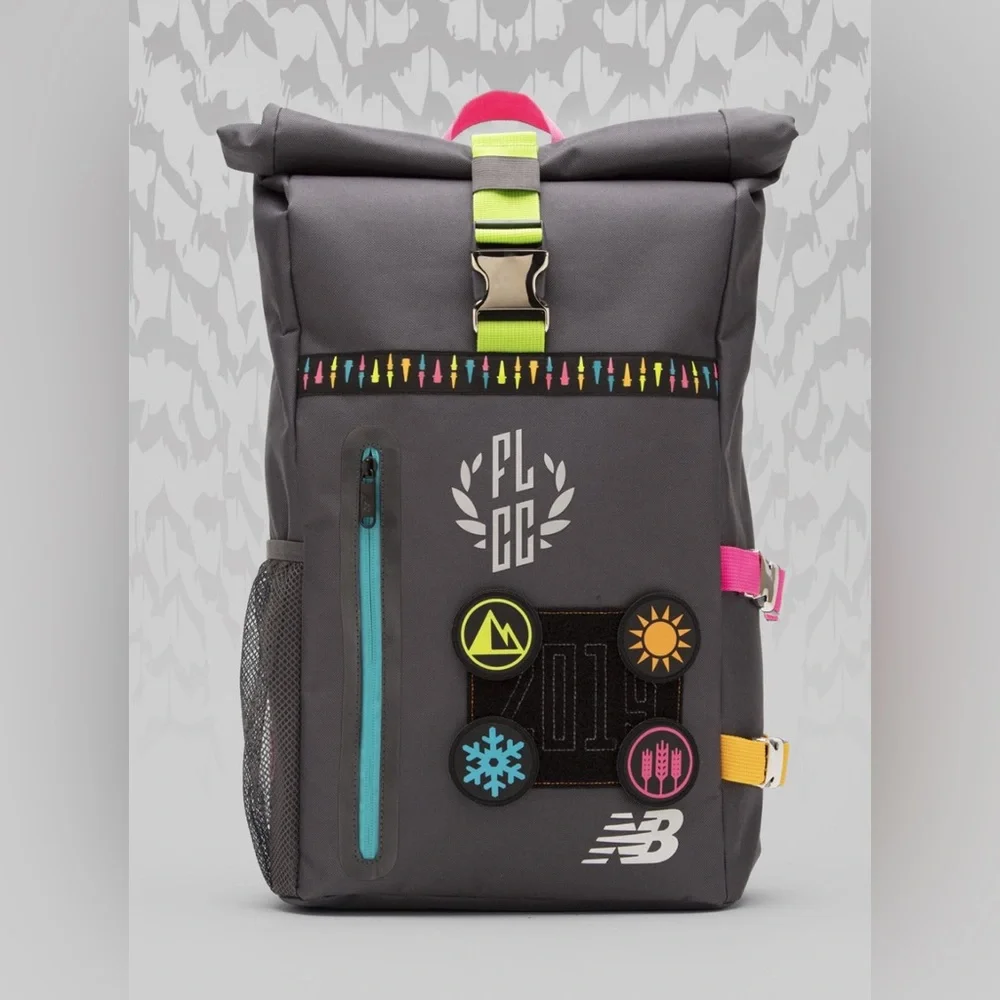 🌾 New Balance‎ Large Backpack - Gray with Colorful Accents NEW