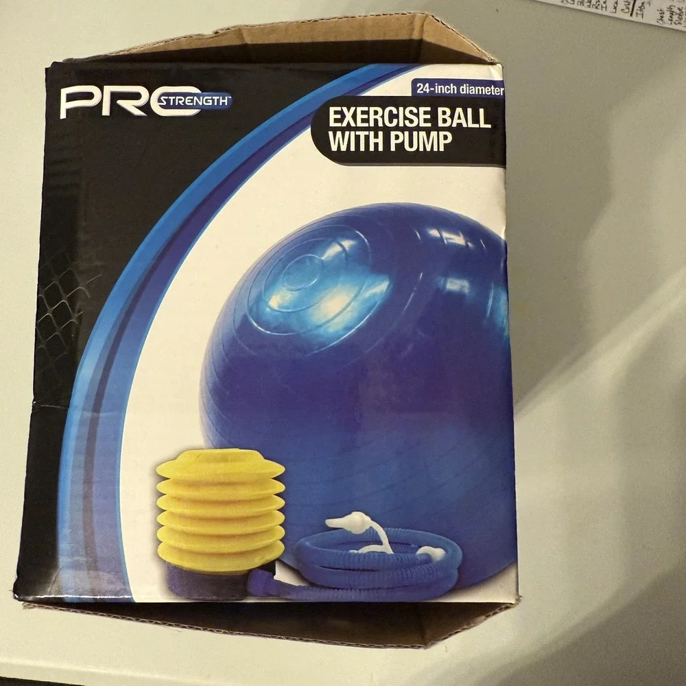 Pro Strength Exercise Ball With Pump‎ 24 Inch Diameter Brand New