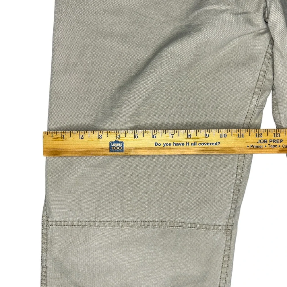 Vintage North Face A5 Series Pants Mens 36x30 Beige Canvas Belted Baggy Wide Y2K