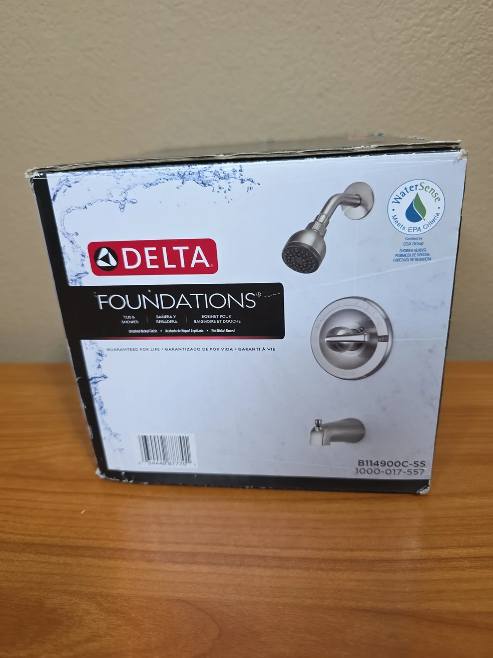 Delta missing tub