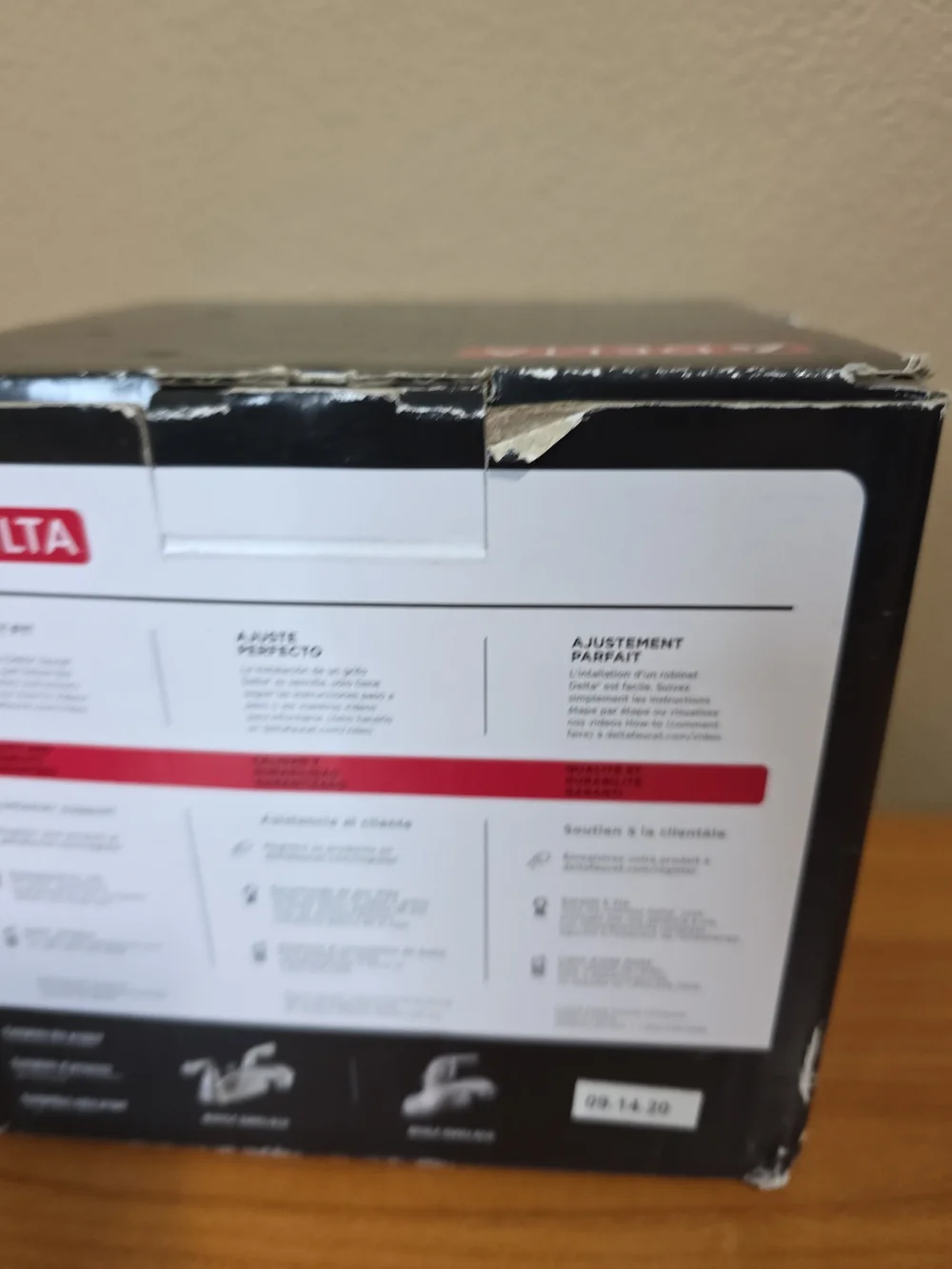 Delta missing tub